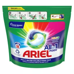 Ariel Color Капсули за перење 58 парчиња