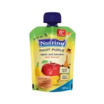 Nutrino Овошно пире Пауч со јаболко и банана со бисквит 100гр