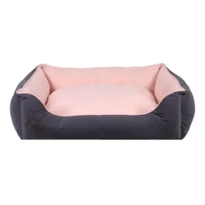 Aberto Design Кревет за домашни миленици Lucy M, 80×60 cm, Сиво-розе