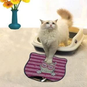 Aberto Design Простирка за тоалет за мачки Kdkafa0002, 40 x 50 cm, Шарена