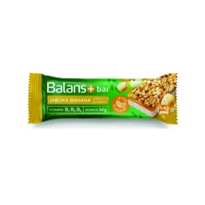 Balans+ Житен бар од јаболко и банана 44гр