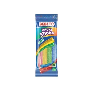 Bebeto Wacky Sticks fizzy Гумени бомбони 75гр
