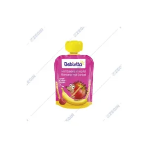 Bebivita Пауч со јаболко, банана, малини и овес 90гр