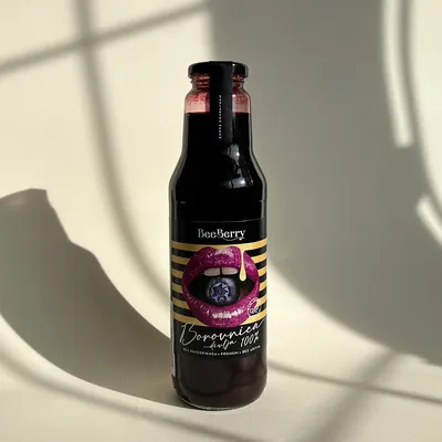 BeeBerry Сок од дива боровница со мед (0.75L) 100% Природно