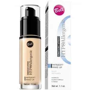 Bell HYPOAllergenic Течна пудра Mat&Soft Make Up – 02-Natural
