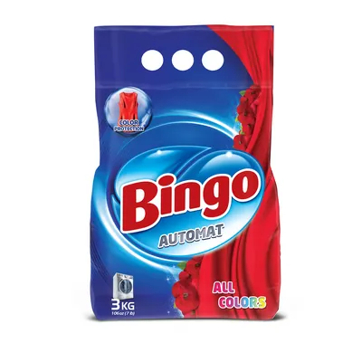 BINGO прашок 3kg All Colors – Rose
