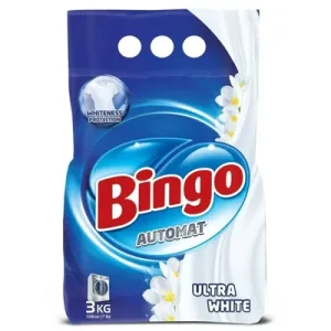 BINGO Прашок 3kg Ultra White