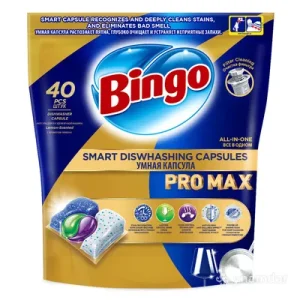 BINGO PRO MAX Капсули за машинско миење садови 40/1