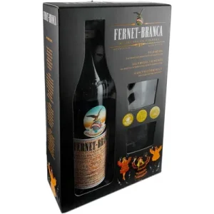BRANCA Fernet Кутија Со Подарок 2 Чаши 0.7L(35% Alc)