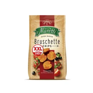 Брускети Марети Двопек со вкус на кечап, маслинки и оригано 140гр