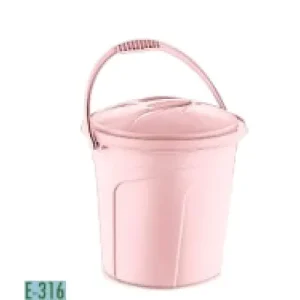BURDEM Пластична кофа со капак и рачка, 15 л