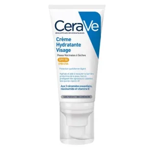 Cerave хидратантен крем со SPF50+ за нормална до сува кожа, 52 мл