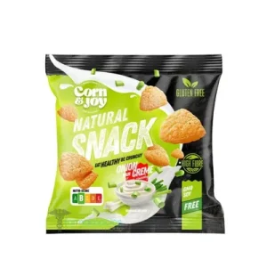 Corn&Joy Безглутенски чипс со кромид и павлака 40гр