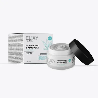 ELIXY Hyaluronic&Aloe vera Face cream 45+ – крема за нега на кожа, 50ml