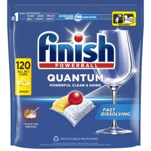 FINISH Капсули за машина за садови Quantum All in 1 120/1, Лимон