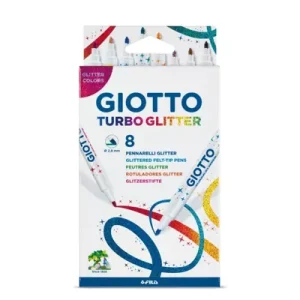 Giotto Turbo Glitter Фломастери со светки 8/1