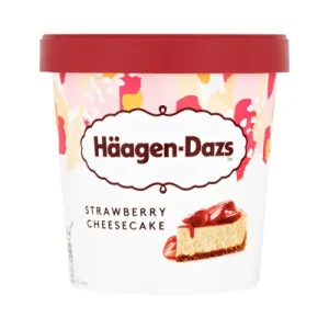 Haagen-Dazs Сладолед со јагода чизкејк во кутија 460мл (Замрзнато)