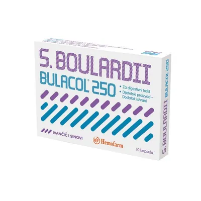 HEMOFARM Probiotic S. Boulardii Bulacol 250 10 капсули HEMOFARM Probiotic S. Boulardii Bulacol 250 10 капсули