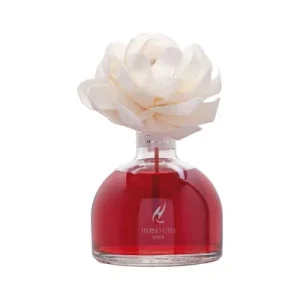 HYPNO-CASA ITALY Роза цветен дифузер дифузер за простории, Rosso Divino, 250 ml