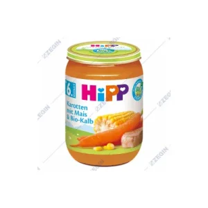 Каша Hipp 190гр Морков, Ориз и Телешко