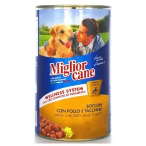 Miglior Cane Храна за куче Пилешко и мисиркино месо во конзерва 1250гр