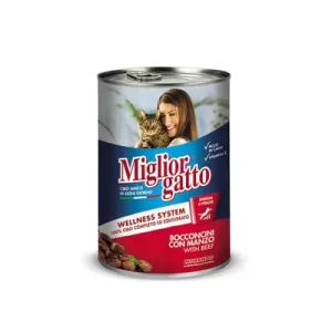 Miglior Gatto Храна за мачка Говедско месо во конзерва 405гр