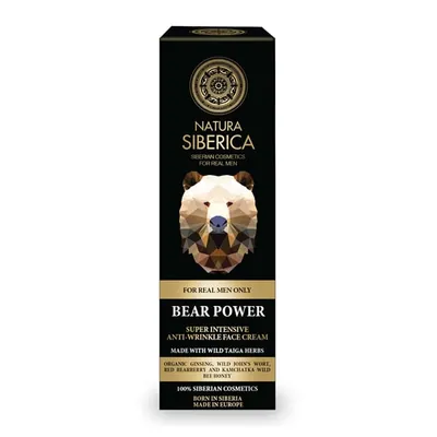 NATURA SIB Bear power крема за лице против брчки за мажи – 50 мл.