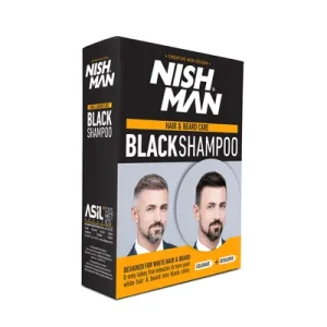 Nishman Колор шампон за коса и брада Hair & Beard Care Black Shampoo
