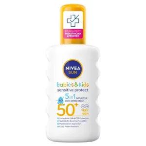 Nivea Kids Sensitive Спреј за заштита од сонце SPF50 200мл
