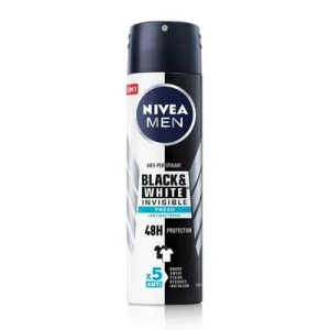 NIVEA Машки дезодоранс Black & White Invisible Fresh 150 мл