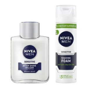 Nivea Sensitive Балзам за по бричење 100мл+Sensitive Пена за бричење 200мл