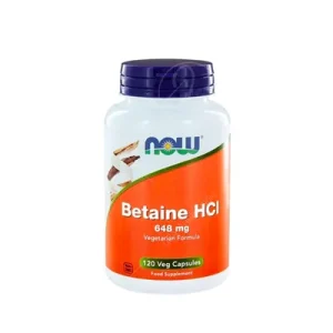 Now Foods Betaine HCl 648mg 120 капсули