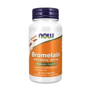 NOW FOODS Bromelain 2400 gdu-g капсули 500mg, 60 парчиња