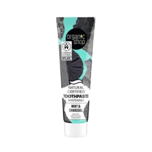 ORGANIC SHOP Паста за заби за белеење CHARCOAL & MINT, 100г