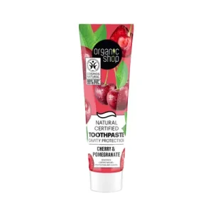 ORGANIC SHOP Паста за заби за заштита од кариес од цреша и калина, 100г