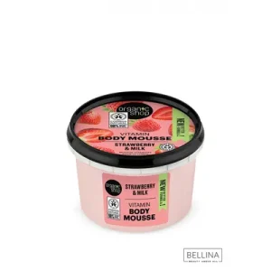 ORGANIC SHOP Strawberry крем-пена за тело од јагода и млеко – 250 мл.