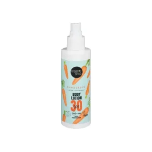 ORGANIC SHOP Водоотпоренлосион за тело spf30 со екстракт од морков, 150мл