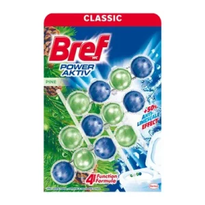 Освежувач за WC школка Bref 50гр Power Active Pine 3/1