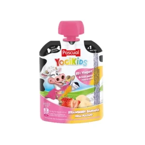 Pascual Jogikids Пауч со јогурт, банана и јагода 80гр