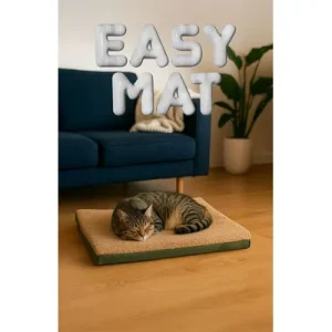 Paws & Whiskers Кревет за миленици Easy Mat, 60x80x5 cm, Зелен