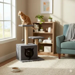 Paws & Whiskers Куќичка за мачки, Антрацит