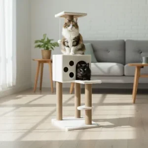 Paws & Whiskers Куќичка за мачки, Бела