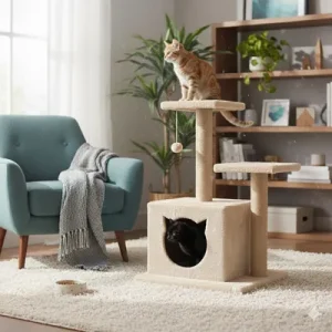 Paws & Whiskers Куќичка за мачки, Беж