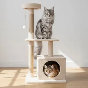 Paws & Whiskers Куќичка за мачки, Беж