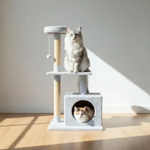 Paws & Whiskers Куќичка за мачки, Сива