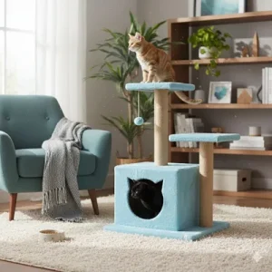 Paws & Whiskers Куќичка за мачки, Тиркизна
