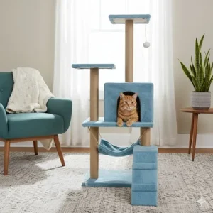 Paws & Whiskers Куќичка за мачки, Тиркизна