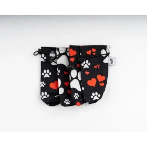 Paws & Whiskers Обувки за кучиња, Vodootporna, Црна