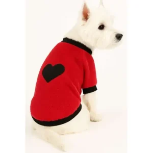 Paws & Whiskers Одело за кучиња Blackheartsweat, Црвено