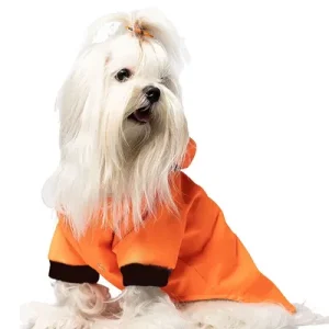 Paws & Whiskers Одело за кучиња Mebranli Raincoat, Vodootporno, Портокалово